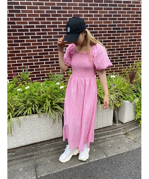 WC(ダブル シー)の「パフスリーブロングワンピース(ワンピース・レディース・ブラック/ピンク/アイボリー・FREE)」の17枚目の写真