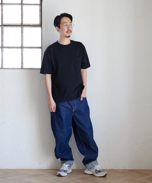 J-PROGRESS(ジェイプログレス)の「ヘビーウェイト 胸ポケット付き クルーネック日本製(Tシャツ/カットソー・レディース・ブラック/ホワイト・X-SMALL/X-LARGE/MEDIUM/LARGE/SMALL)」の8枚目の写真