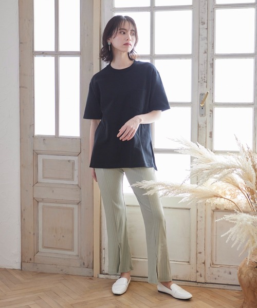 J-PROGRESS(ジェイプログレス)の「ヘビーウェイト 胸ポケット付き クルーネック日本製(Tシャツ/カットソー・レディース・ブラック/ホワイト・X-SMALL/X-LARGE/MEDIUM/LARGE/SMALL)」の12枚目の写真