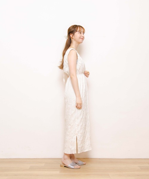 flower（フラワー）の「リラックスタンクワンピース（ワンピース・レディース・ベージュ/アイボリー・FREE）」の6枚目の写真