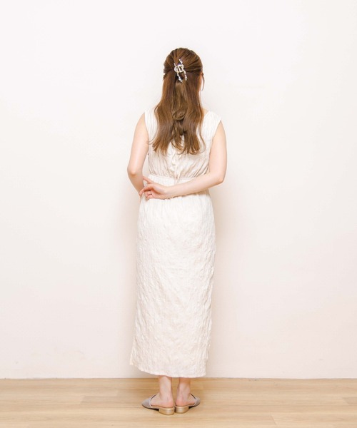 flower（フラワー）の「リラックスタンクワンピース（ワンピース・レディース・ベージュ/アイボリー・FREE）」の7枚目の写真