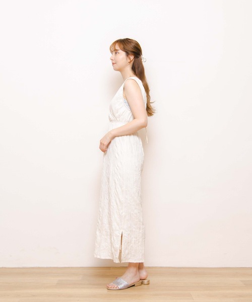 flower（フラワー）の「リラックスタンクワンピース（ワンピース・レディース・ベージュ/アイボリー・FREE）」の8枚目の写真