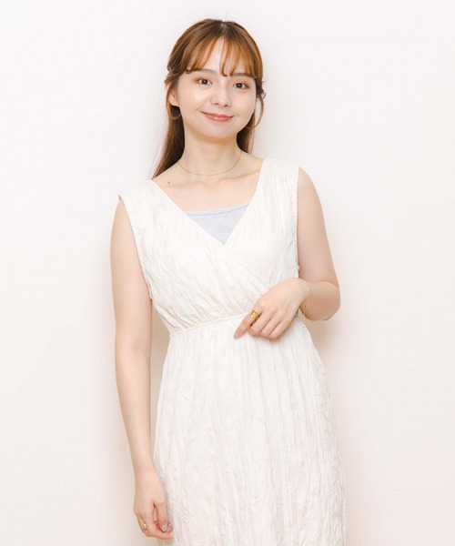 flower（フラワー）の「リラックスタンクワンピース（ワンピース・レディース・ベージュ/アイボリー・FREE）」の10枚目の写真