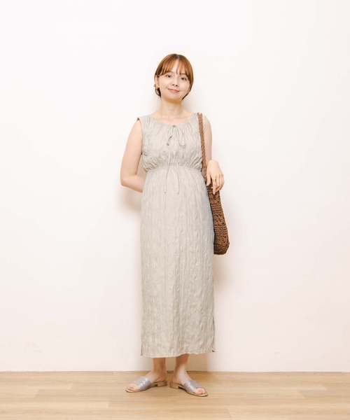 flower（フラワー）の「リラックスタンクワンピース（ワンピース・レディース・ベージュ/アイボリー・FREE）」の18枚目の写真