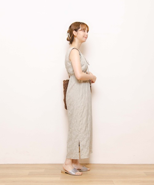 flower（フラワー）の「リラックスタンクワンピース（ワンピース・レディース・ベージュ/アイボリー・FREE）」の19枚目の写真