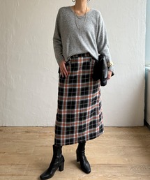 LBC | チェックＩラインスカート(スカート)