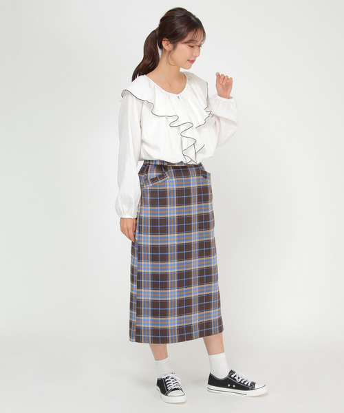 LBC（エルビーシー）の「チェックＩラインスカート（スカート・レディース・オレンジ/ブルー・M/L）」の18枚目の写真