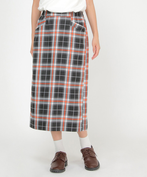 LBC（エルビーシー）の「チェックＩラインスカート（スカート・レディース・オレンジ/ブルー・M/L）」の7枚目の写真