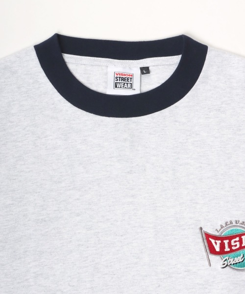 VISION STREET WEAR(ヴィジョンストリートウェア)の「VISION STREET WEAR/ヴィジョンストリートウエア オーバーサイズ ワンポイント刺繍 袖ロゴ 長袖Tシャツ(Tシャツ/カットソー・メンズ・ホワイト系その他/ブラック系その他/グレー系その他/ブルー系その他・M/L/LL)」の14枚目の写真