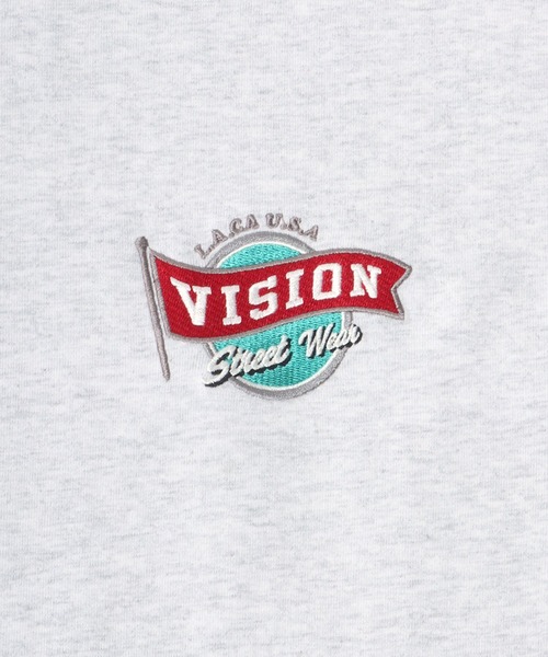 VISION STREET WEAR(ヴィジョンストリートウェア)の「VISION STREET WEAR/ヴィジョンストリートウエア オーバーサイズ ワンポイント刺繍 袖ロゴ 長袖Tシャツ(Tシャツ/カットソー・メンズ・ホワイト系その他/ブラック系その他/グレー系その他/ブルー系その他・M/L/LL)」の18枚目の写真