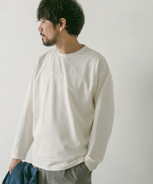 URBAN RESEARCH DOORS（アーバンリサーチドアーズ）の「ドレスポンチロングスリーブTシャツ（Tシャツ/カットソー・メンズ・グリーン/モカ/チャコールグレー/ホワイト・LARGE/MEDIUM）」の19枚目の写真