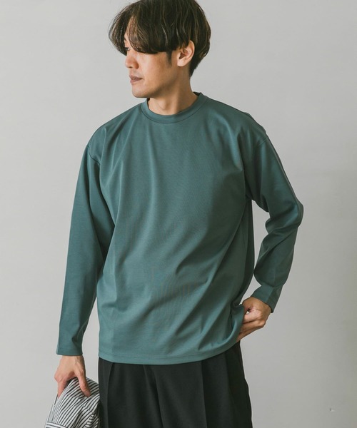URBAN RESEARCH DOORS（アーバンリサーチドアーズ）の「ドレスポンチロングスリーブTシャツ（Tシャツ/カットソー・メンズ・グリーン/モカ/チャコールグレー/ホワイト・LARGE/MEDIUM）」の9枚目の写真