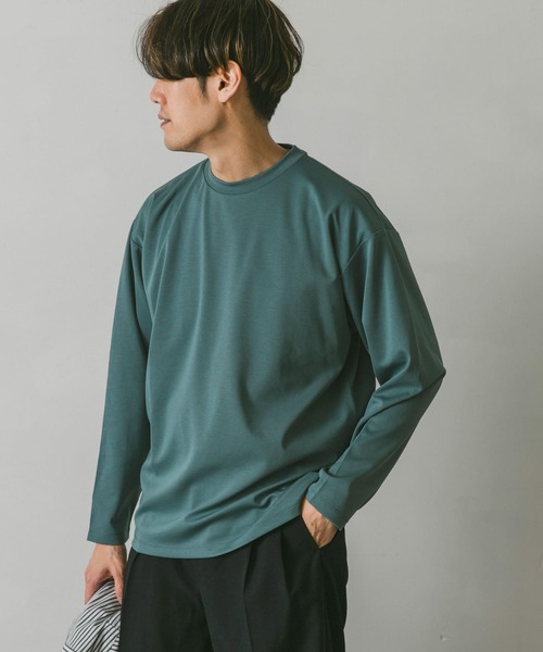 URBAN RESEARCH DOORS（アーバンリサーチドアーズ）の「ドレスポンチロングスリーブTシャツ（Tシャツ/カットソー・メンズ・グリーン/モカ/チャコールグレー/ホワイト・LARGE/MEDIUM）」の20枚目の写真