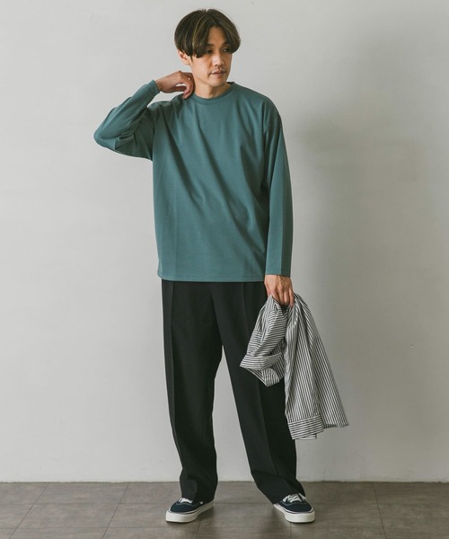 URBAN RESEARCH DOORS（アーバンリサーチドアーズ）の「ドレスポンチロングスリーブTシャツ（Tシャツ/カットソー・メンズ・グリーン/モカ/チャコールグレー/ホワイト・LARGE/MEDIUM）」の17枚目の写真