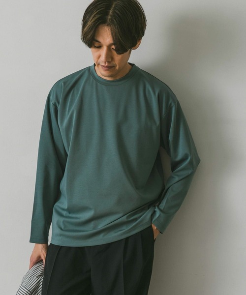 URBAN RESEARCH DOORS（アーバンリサーチドアーズ）の「ドレスポンチロングスリーブTシャツ（Tシャツ/カットソー・メンズ・グリーン/モカ/チャコールグレー/ホワイト・LARGE/MEDIUM）」の14枚目の写真