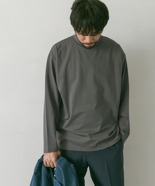 URBAN RESEARCH DOORS（アーバンリサーチドアーズ）の「ドレスポンチロングスリーブTシャツ（Tシャツ/カットソー・メンズ・グリーン/モカ/チャコールグレー/ホワイト・LARGE/MEDIUM）」の7枚目の写真