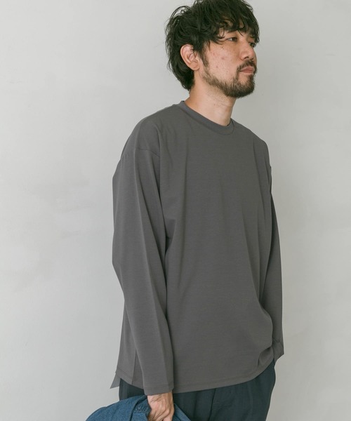 URBAN RESEARCH DOORS（アーバンリサーチドアーズ）の「ドレスポンチロングスリーブTシャツ（Tシャツ/カットソー・メンズ・グリーン/モカ/チャコールグレー/ホワイト・LARGE/MEDIUM）」の15枚目の写真