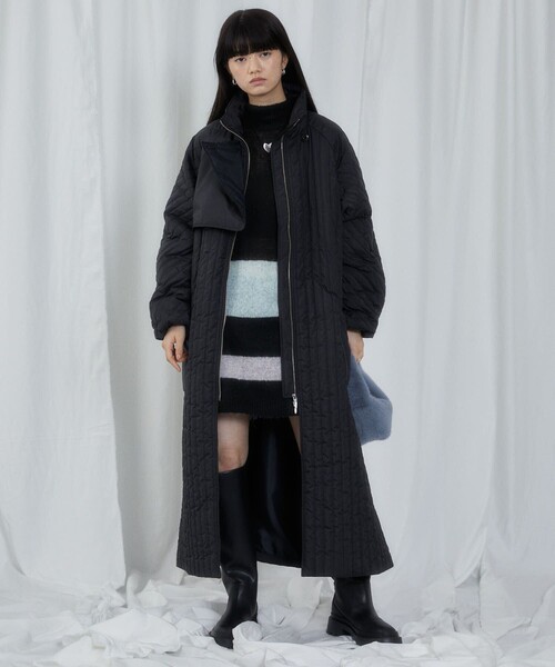 Firsthand（ファーストハンド）の「Firsthand/ファーストハンド リサイクル タフタ ロング キルティングコート（その他アウター・レディース・ブラック/カーキ・ONE SIZE）」の20枚目の写真