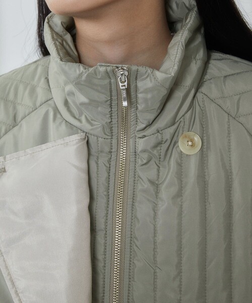 Firsthand（ファーストハンド）の「Firsthand/ファーストハンド リサイクル タフタ ロング キルティングコート（その他アウター・レディース・ブラック/カーキ・ONE SIZE）」の17枚目の写真