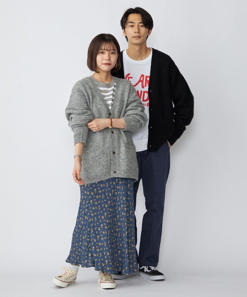 SHIPS（シップス）の「*SHIPS: 〈シェットランドタイプ〉 ウール シャギードッグ ニット カーディガン（カーディガン/ボレロ・メンズ・ブラック/グリーン/グレー/アイボリー/ラベンダー/コバルトブルー・SMALL/X-LARGE/MEDIUM/LARGE）」の8枚目の写真