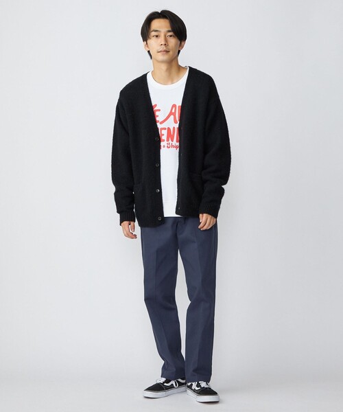 SHIPS（シップス）の「*SHIPS: 〈シェットランドタイプ〉 ウール シャギードッグ ニット カーディガン（カーディガン/ボレロ・メンズ・ブラック/グリーン/グレー/アイボリー/ラベンダー/コバルトブルー・SMALL/X-LARGE/MEDIUM/LARGE）」の10枚目の写真