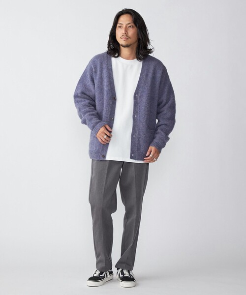 SHIPS（シップス）の「*SHIPS: 〈シェットランドタイプ〉 ウール シャギードッグ ニット カーディガン（カーディガン/ボレロ・メンズ・ブラック/グリーン/グレー/アイボリー/ラベンダー/コバルトブルー・SMALL/X-LARGE/MEDIUM/LARGE）」の13枚目の写真