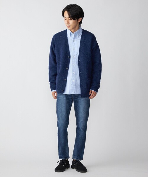 SHIPS（シップス）の「*SHIPS: 〈シェットランドタイプ〉 ウール シャギードッグ ニット カーディガン（カーディガン/ボレロ・メンズ・ブラック/グリーン/グレー/アイボリー/ラベンダー/コバルトブルー・SMALL/X-LARGE/MEDIUM/LARGE）」の17枚目の写真