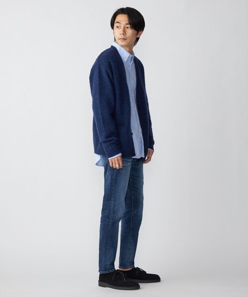 SHIPS（シップス）の「*SHIPS: 〈シェットランドタイプ〉 ウール シャギードッグ ニット カーディガン（カーディガン/ボレロ・メンズ・ブラック/グリーン/グレー/アイボリー/ラベンダー/コバルトブルー・SMALL/X-LARGE/MEDIUM/LARGE）」の19枚目の写真