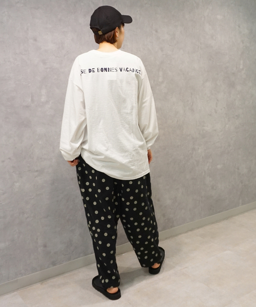 JOURNAL STANDARD LUXE(ジャーナルスタンダード ラックス)の「リネンドットタックバルーンパンツ(その他パンツ・レディース・ブラック/ブルー・FREE)」の3枚目の写真