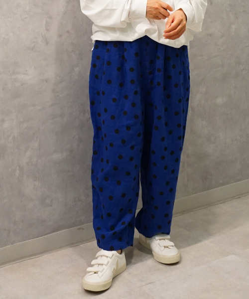 JOURNAL STANDARD LUXE(ジャーナルスタンダード ラックス)の「リネンドットタックバルーンパンツ(その他パンツ・レディース・ブラック/ブルー・FREE)」の12枚目の写真