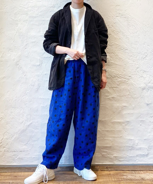 JOURNAL STANDARD LUXE(ジャーナルスタンダード ラックス)の「リネンドットタックバルーンパンツ(その他パンツ・レディース・ブラック/ブルー・FREE)」の20枚目の写真