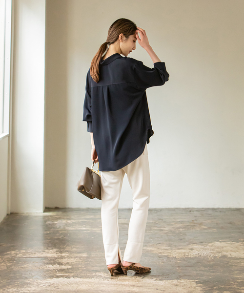 エステルダブルクロステーラードブラウス