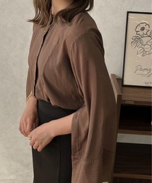 【apres jour clair】スリットスリーブチュニックシャツ【ZOZOTOWN限定アイテム】