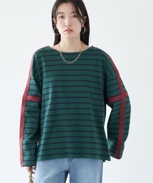 earth music&ecology | カラーパイピングボーダープルオーバー(Tシャツ/カットソー)