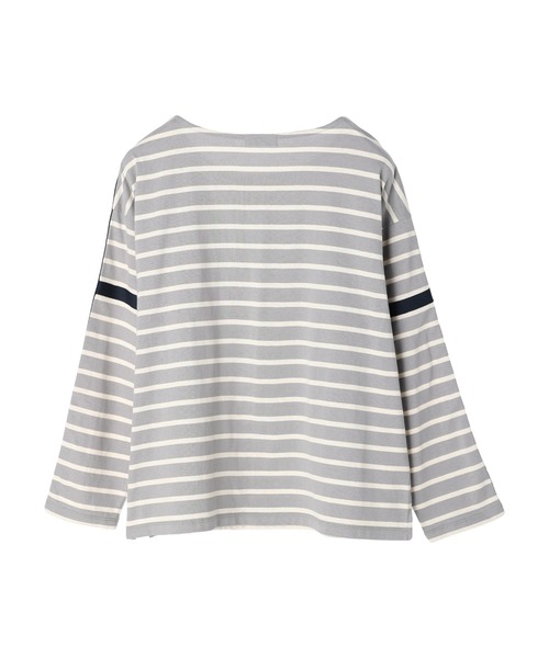 earth music&ecology（アースミュージックアンドエコロジー）の「カラーパイピングボーダープルオーバー（Tシャツ/カットソー・レディース・ブラウン/グレー/グリーン/アイボリー・FREE）」の17枚目の写真