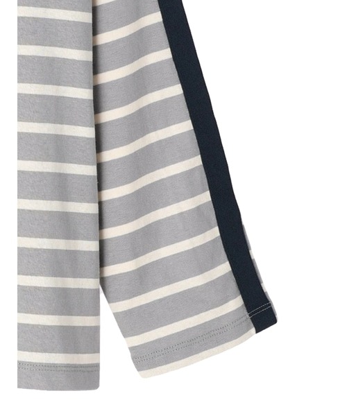 earth music&ecology（アースミュージックアンドエコロジー）の「カラーパイピングボーダープルオーバー（Tシャツ/カットソー・レディース・ブラウン/グレー/グリーン/アイボリー・FREE）」の19枚目の写真