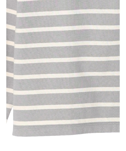 earth music&ecology（アースミュージックアンドエコロジー）の「カラーパイピングボーダープルオーバー（Tシャツ/カットソー・レディース・ブラウン/グレー/グリーン/アイボリー・FREE）」の20枚目の写真