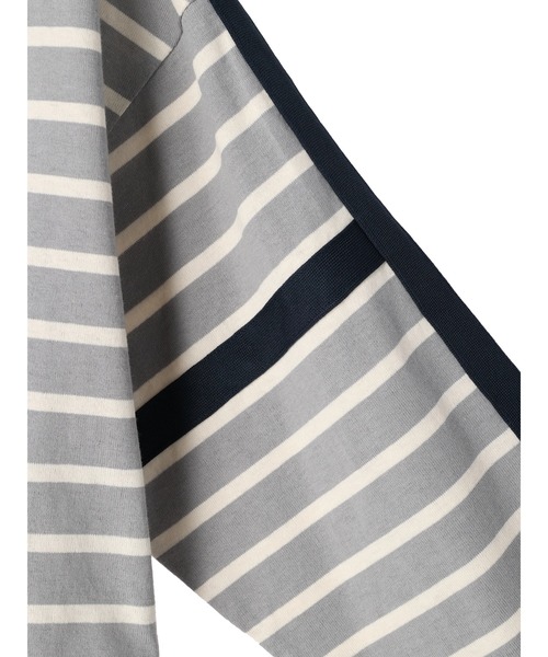 earth music&ecology（アースミュージックアンドエコロジー）の「カラーパイピングボーダープルオーバー（Tシャツ/カットソー・レディース・ブラウン/グレー/グリーン/アイボリー・FREE）」の21枚目の写真