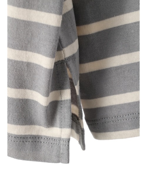 earth music&ecology（アースミュージックアンドエコロジー）の「カラーパイピングボーダープルオーバー（Tシャツ/カットソー・レディース・ブラウン/グレー/グリーン/アイボリー・FREE）」の22枚目の写真