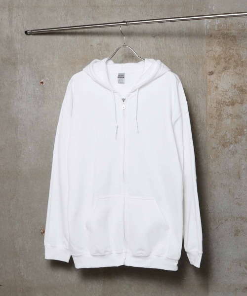 GILDAN(ギルダン)の「Gildan /ギルダン 8.0oz USAオーバーサイズ ジップアップパーカー 裏起毛 ビッグシルエット(パーカー・メンズ・ネイビー/ホワイト/ブラック/ダークブラウン/グレー/ライトブルー/マルーン/パープル/レッド/オレンジ/ライトピンク/グリーン系その他/ロイヤルブルー/グリーン/イエロー系その他・L/XL/S/M)」の18枚目の写真