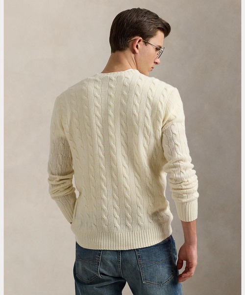 ラルフローレン　カシミヤ　ニット ケーブルニット ウールカシミヤ セーター（ニット/セーター