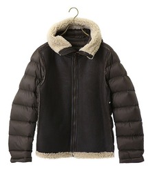 Ten-C / テンシー：SHEARLING HOODED LINER -BRW-：TC-J0126-036[MUS]