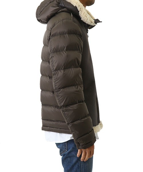 Ten-C（テンシー）の「Ten-C / テンシー：SHEARLING HOODED LINER -BRW-：TC-J0126-036[MUS]（ダウンジャケット/コート・メンズ・ブラウン・44）」の11枚目の写真