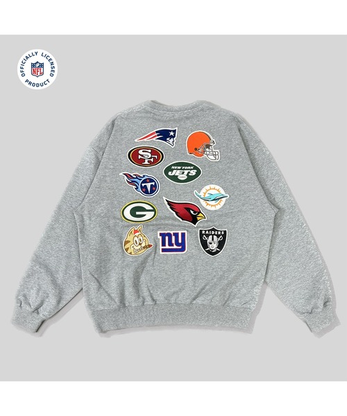 NFL×A´gem TEAM PATCH SWEATSHIRT］チームワッペンスウェットシャツ-