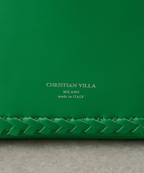 BEARDSLEY（ビアズリー）の「《CHIRISTIAN VILLA》レザートートバッグ（ショルダーバッグ・レディース・ブラック/グリーン・FREE）」の6枚目の写真