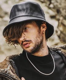 NO ID.（ノーアイディ）の「mko10809-ｼﾝｾﾃｨｯｸﾚｻﾞｰﾊﾞｹｯﾄﾊｯﾄ（ハット）」