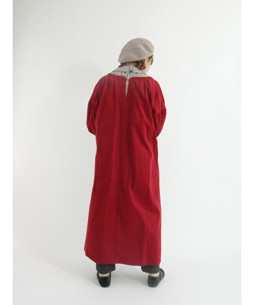 Samansa Mos2（サマンサ モスモス）の「コーデュロイ前後着ワンピース（ワンピース・レディース・レッド/グリーン/ピンク/ブラウン・ﾌﾘ-）」の7枚目の写真