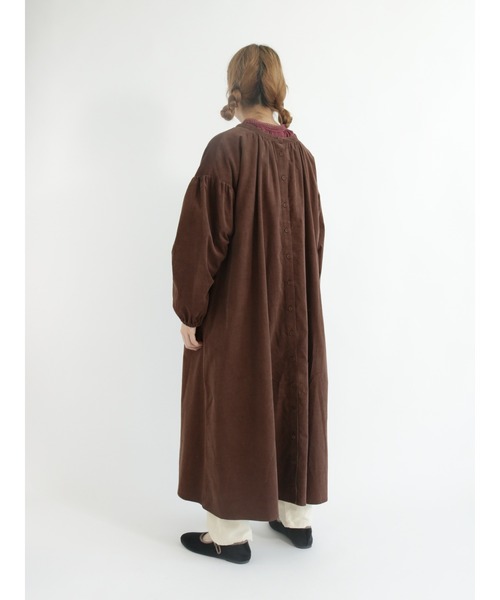 Samansa Mos2（サマンサ モスモス）の「コーデュロイ前後着ワンピース（ワンピース・レディース・レッド/グリーン/ピンク/ブラウン・ﾌﾘ-）」の10枚目の写真