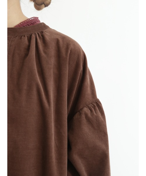 Samansa Mos2（サマンサ モスモス）の「コーデュロイ前後着ワンピース（ワンピース・レディース・レッド/グリーン/ピンク/ブラウン・ﾌﾘ-）」の16枚目の写真