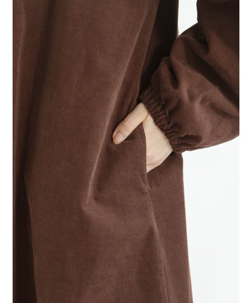 Samansa Mos2（サマンサ モスモス）の「コーデュロイ前後着ワンピース（ワンピース・レディース・レッド/グリーン/ピンク/ブラウン・ﾌﾘ-）」の18枚目の写真